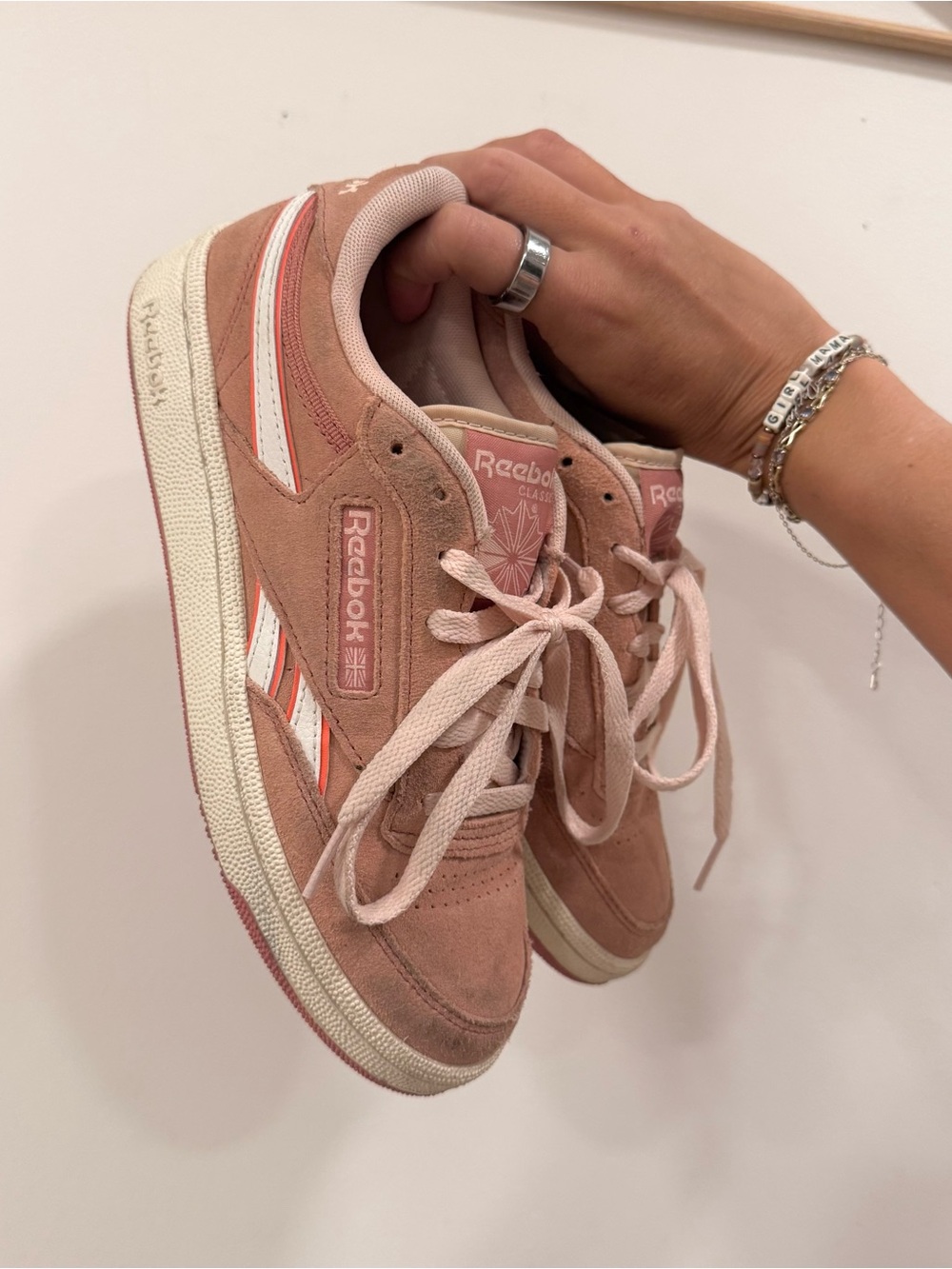 Reebok Pink Sneakers (Womans 7)